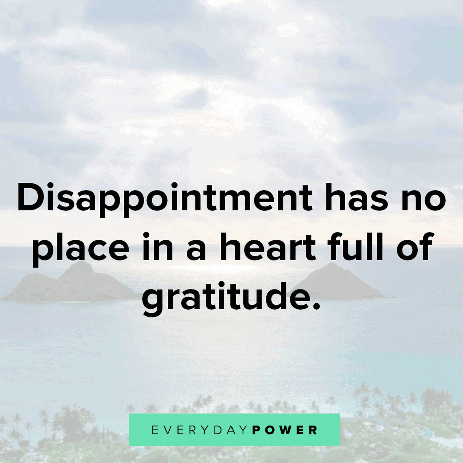 disappointment quotes about gratitude