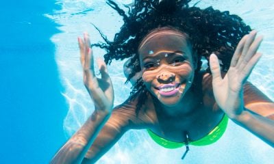 A Woman in a Pool