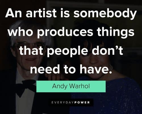 Andy Warhol quotes about art