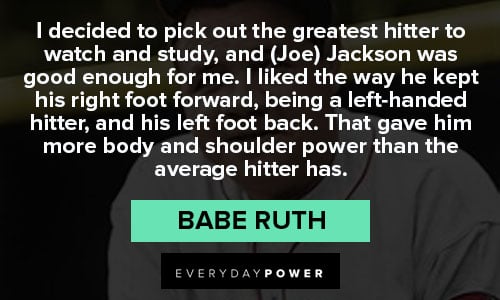 Amazing Babe Ruth quotes