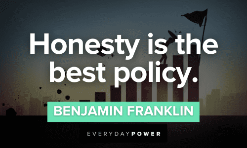 Benjamin Franklin Quotes about honesty