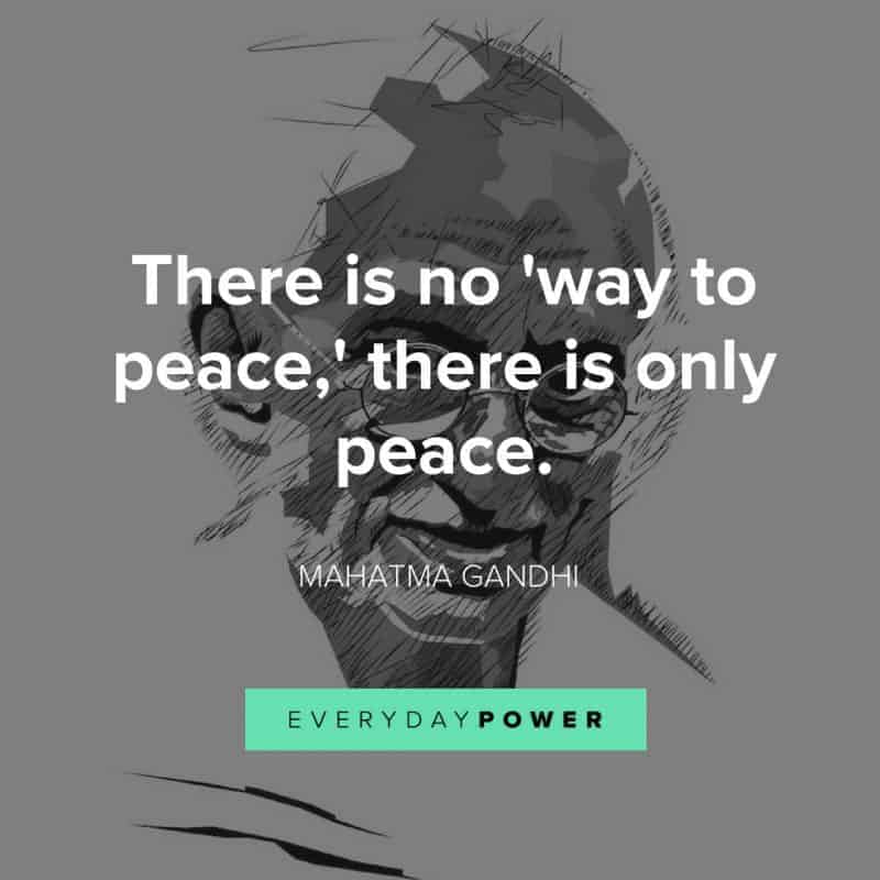 best MAHATMA GANDHI quotes about peace