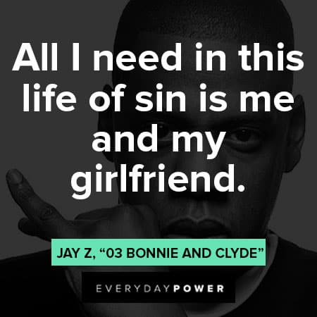 Bonnie and Clyde quotes from popular rappers