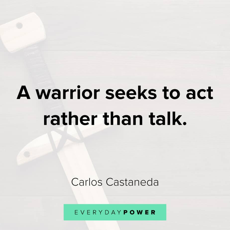 warrior quotes about taking action
