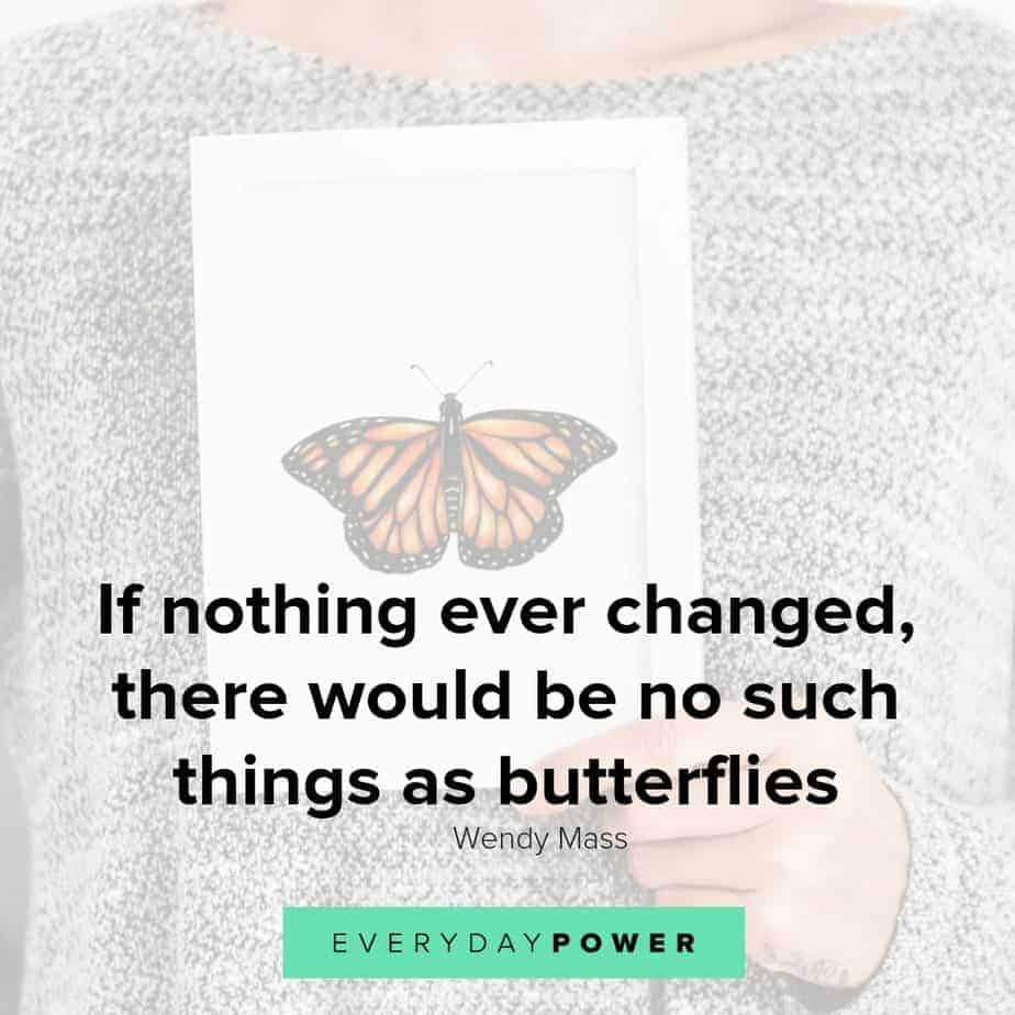 Butterfly quotes about if nothing ever changed, there would be no such things as butterflies