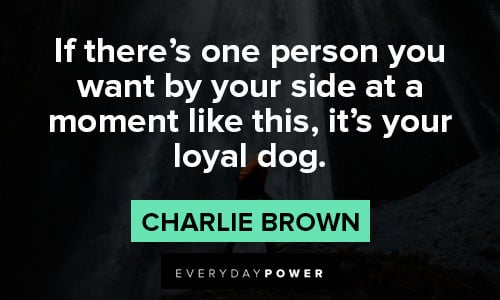 charlie brown quotes about If there’s one person you want by your side 