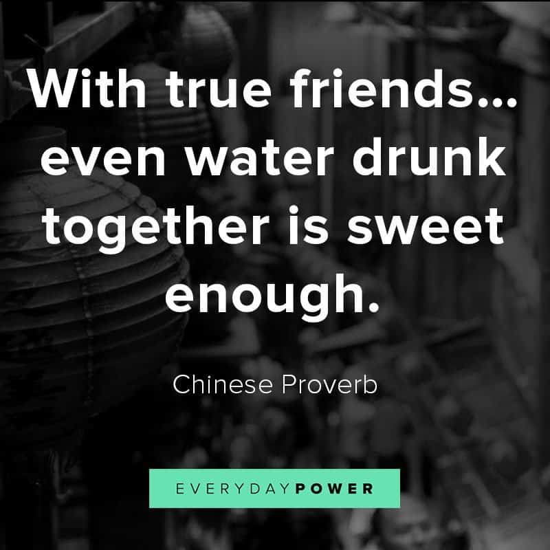 Chinese proverbs about friendship