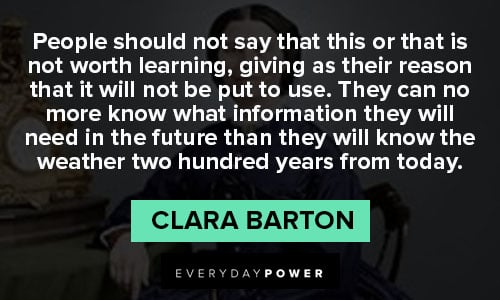 Clara Barton quotes from Clara Barton