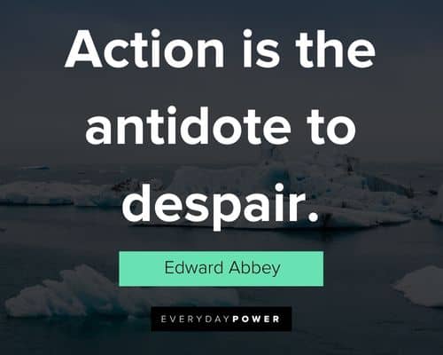 climate change quotes about action is the antidote to despair