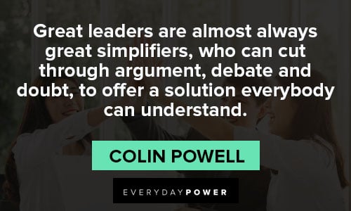 colin powell quotes to offer a solution everybody can understand