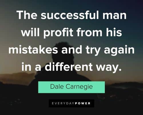 Dale Carnegie Quotes about mistakes