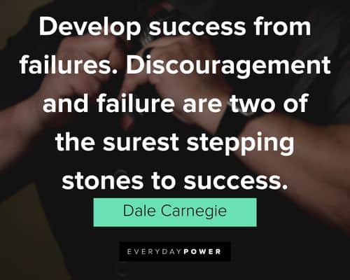 Dale Carnegie Quotes about failure