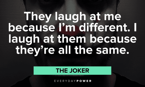 Joker quotes on being different