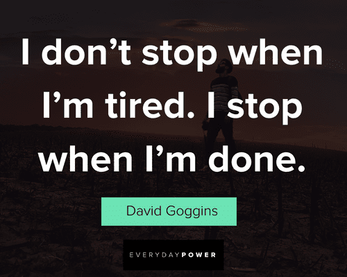 David Goggins quotes on reaching goals
