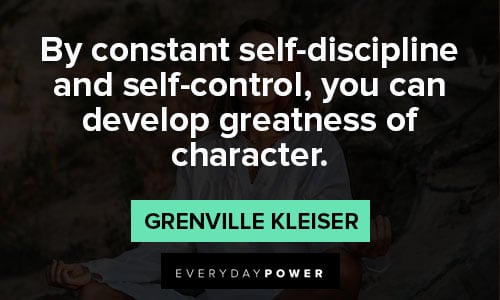 discipline quotes about self control