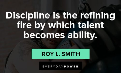 Discipline quotes which talent becomes ability