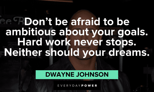 Dwayne Johnson quotes about goals