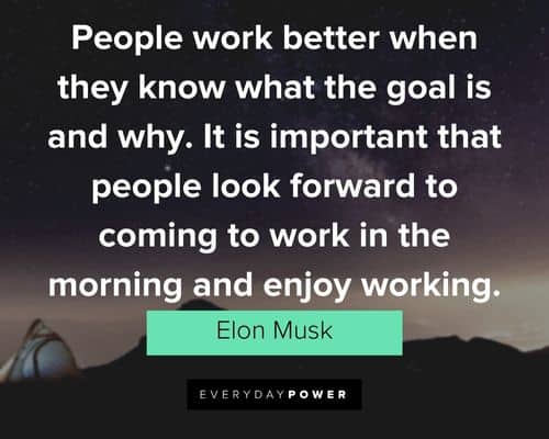 elon musk quotes to work in the morning and enjoy working