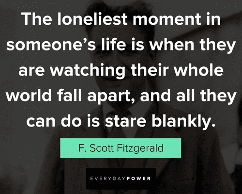 F. Scott Fitzgerald quotes on love and life