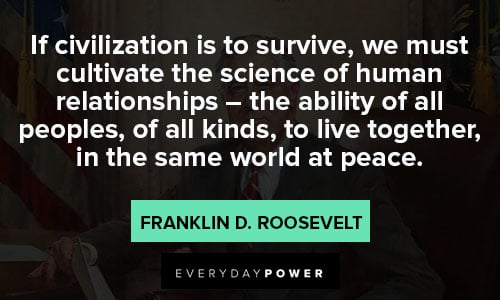 Franklin Roosevelt quotes about the character of man