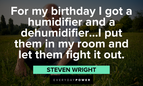 Funny birthday quotes from writers