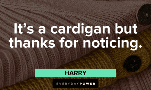 Dumb and Dumber quotes about cardigans