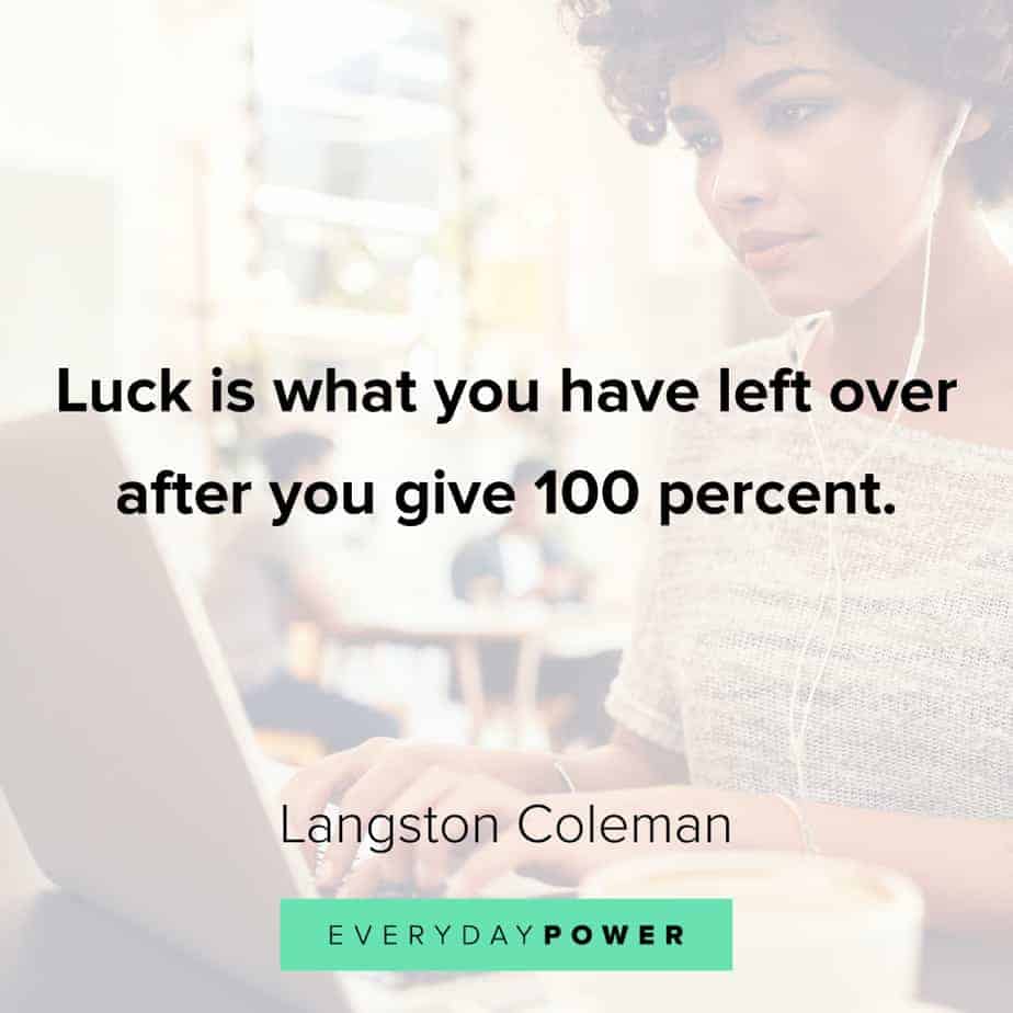 Funny inspirational quotes about luck