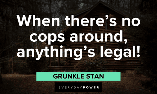 Gravity Falls quotes about cops