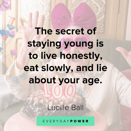 Happy Birthday Quotes about staying young