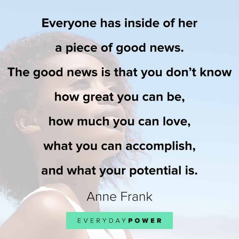 Inspirational quotes for women about potential