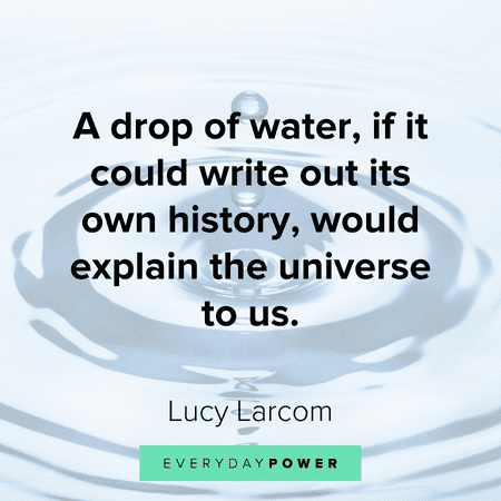 Water drops quotes