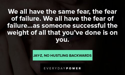 jay-z quotes about the fear of failure