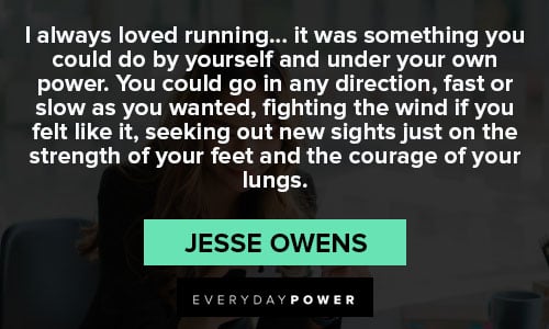 Wise and inspirational jesse owens quotes