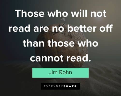 Jim Rohn Quotes about reading