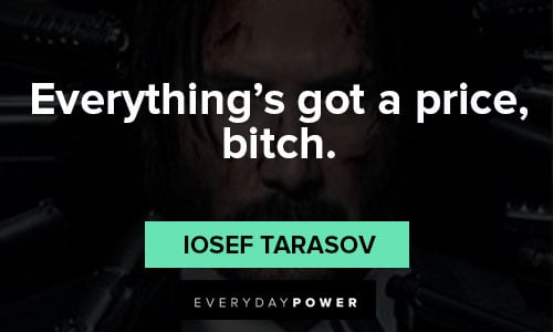 John Wick quotes about everything got a price