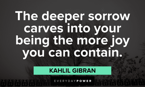 Kahlil Gibran Quotes about sorrow