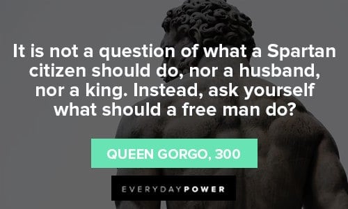 Spartan Quotes about Free men
