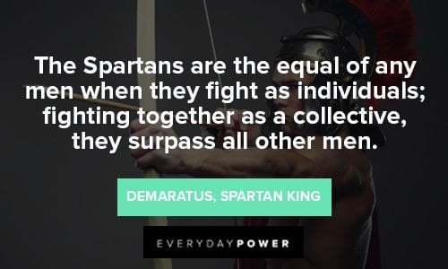 Spartan Quotes about Collective