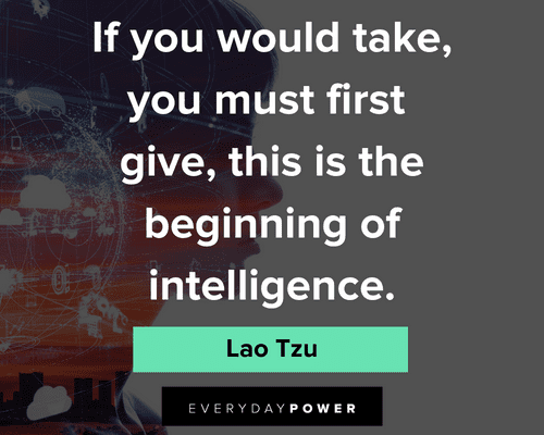 Lao Tzu quotes about beginning of intelligence