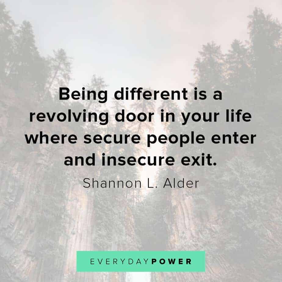letting go quotes about secure people