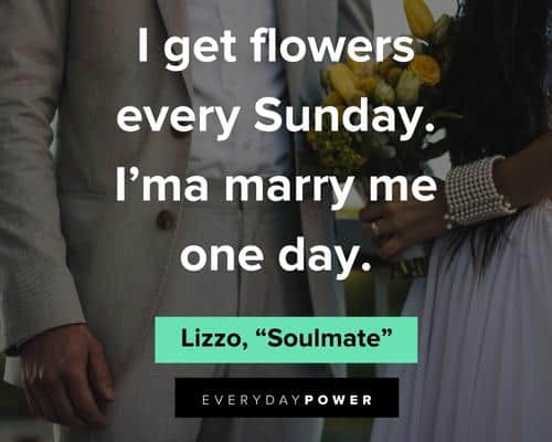 Lizzo Quotes About Marrying Yourself