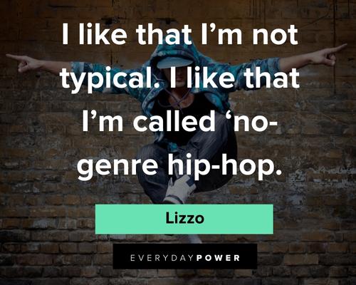 Lizzo Quotes About Not Being Typical