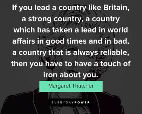 Margaret Thatcher quotes about strong will