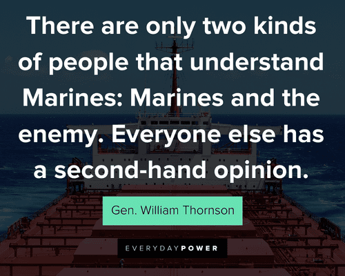 marine quotes about second hand opinion