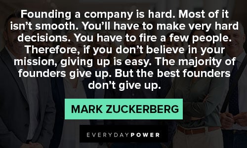 mark zuckerberg quotes about founding a company is hard