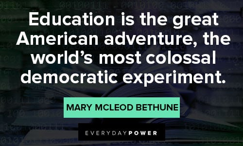 Mary McLeod Bethune quotes on education