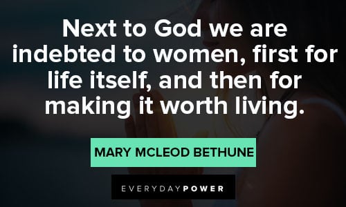 Mary McLeod Bethune quotes about women