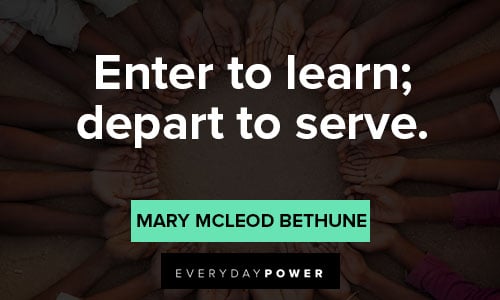 Mary McLeod Bethune quotes about service