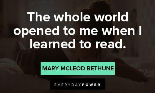 Mary McLeod Bethune quotes on learned 