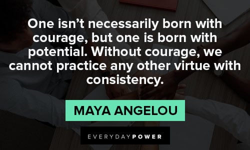 Maya Angelou Quotes About potential 